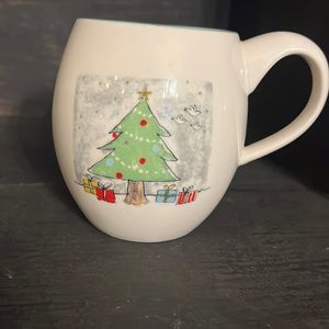 Rae Dunn M Stamped Christmas Tree Mug